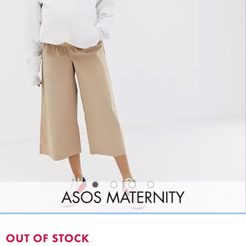 ASOS DESIGN Maternity culotte with under bump band